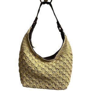 Ashley Cooper Macrame Shoulder Bag Purse Boho Slouchy Hippy Vibe NWT